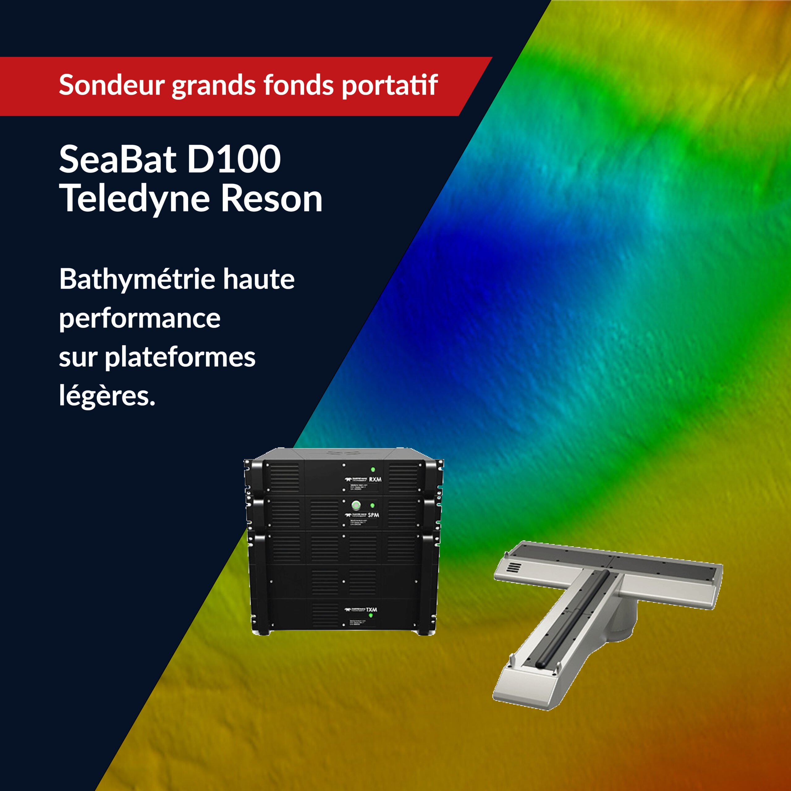 Sondeur grands fonds portatif SeBat D100 Teledyne Marine